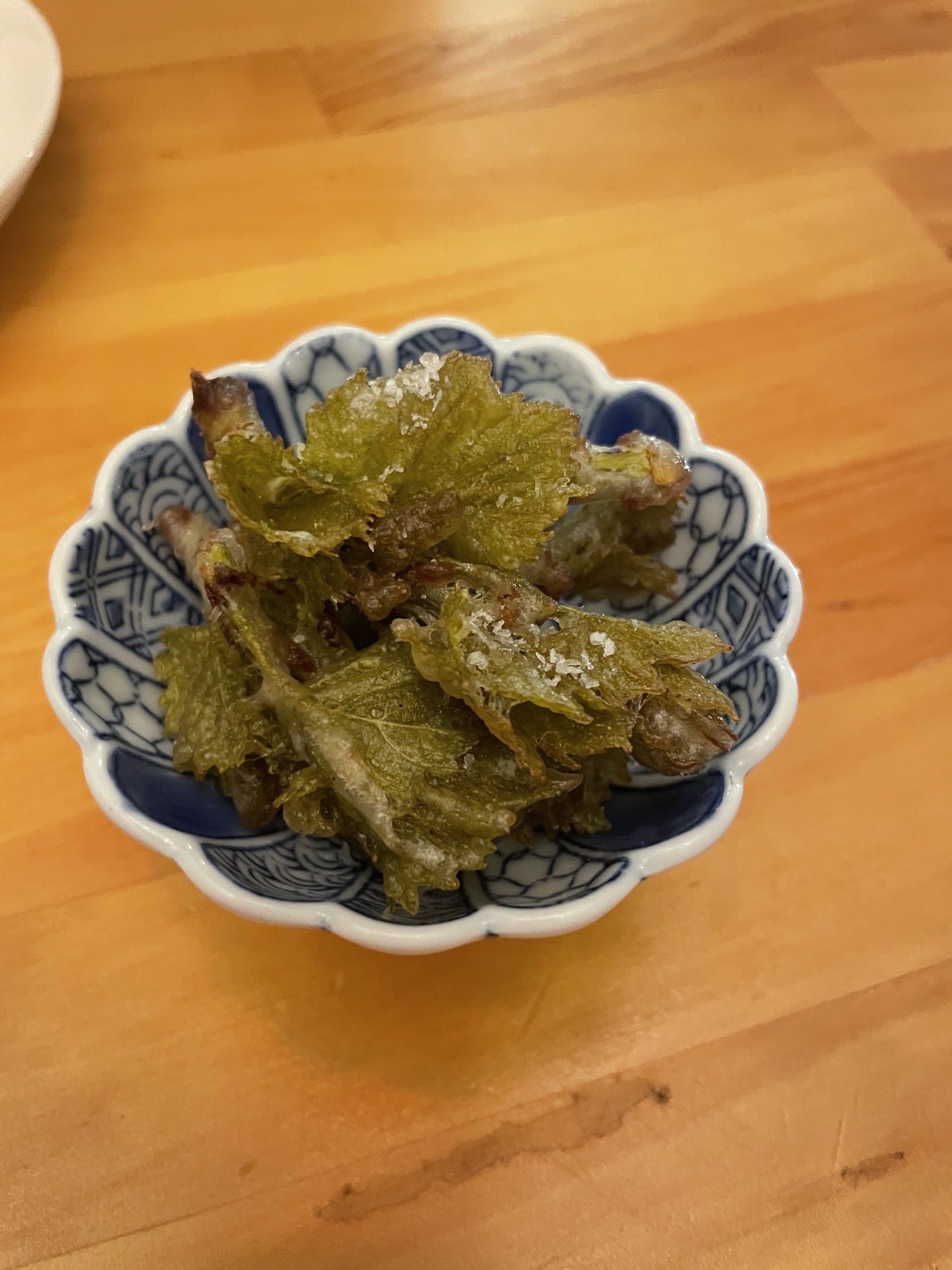 OASISで一皿として出していただいた芽